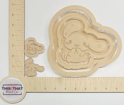 Silicone Mold For Resin | Kawaii Dog Tray, Shaker, Flat Set