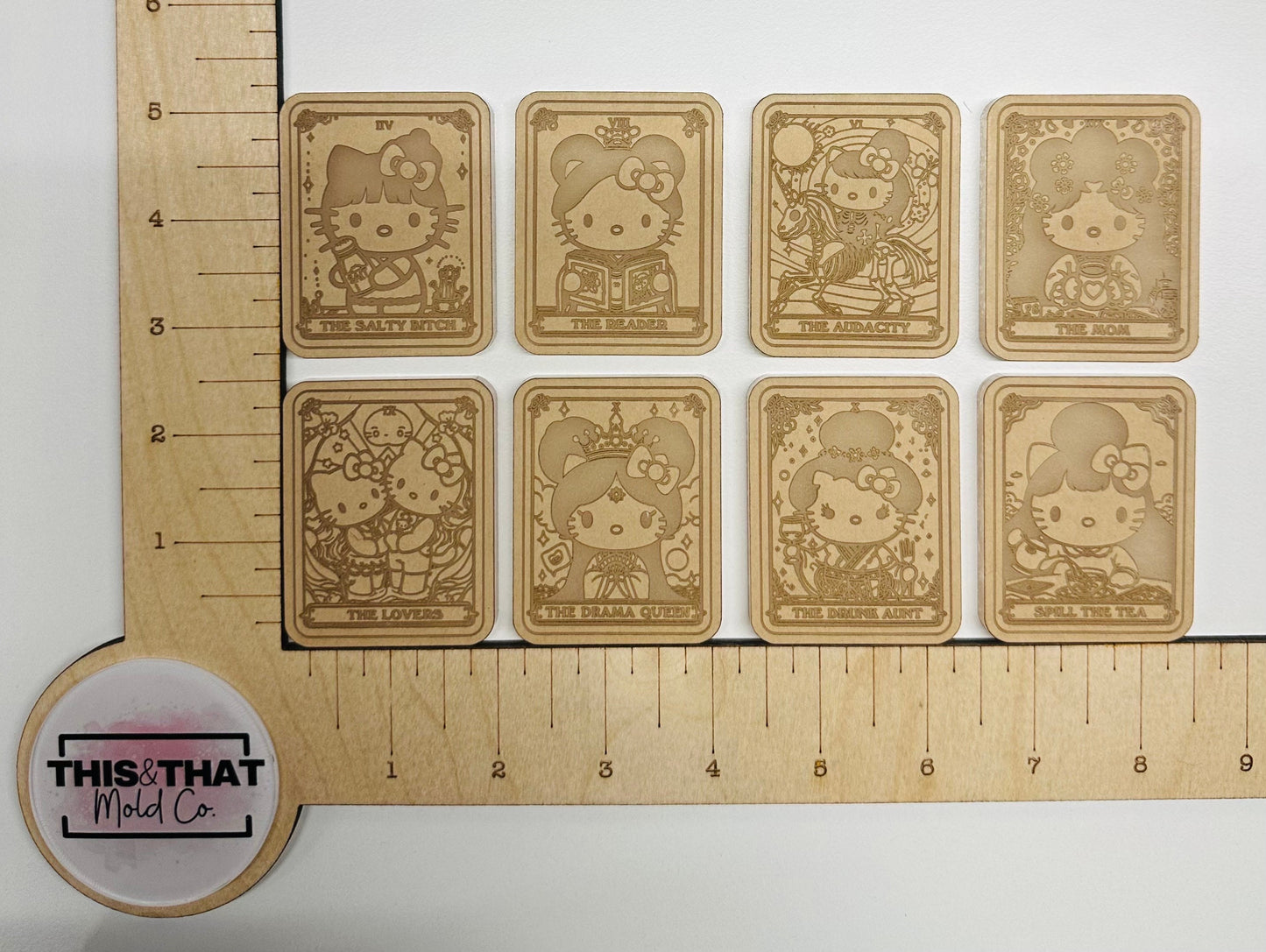 Silicone Mold For Resin | Kawaii Cat Tarot Cards