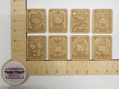 Silicone Mold For Resin | Kawaii Cat Tarot Cards