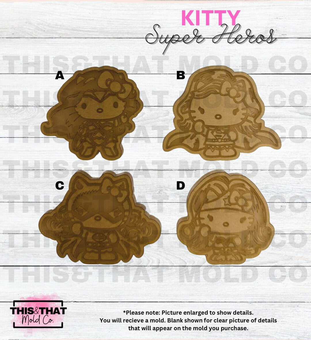 Silicone Mold For Resin | Kawaii Cat Super Hero
