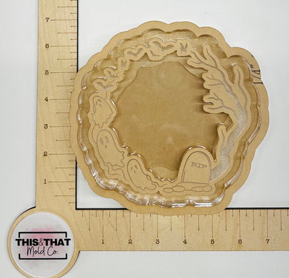 Silicone Mold For Resin | Halloween Lipped Coaster
