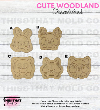 Silicone Mold For Resin | Cute Woodland Creatures