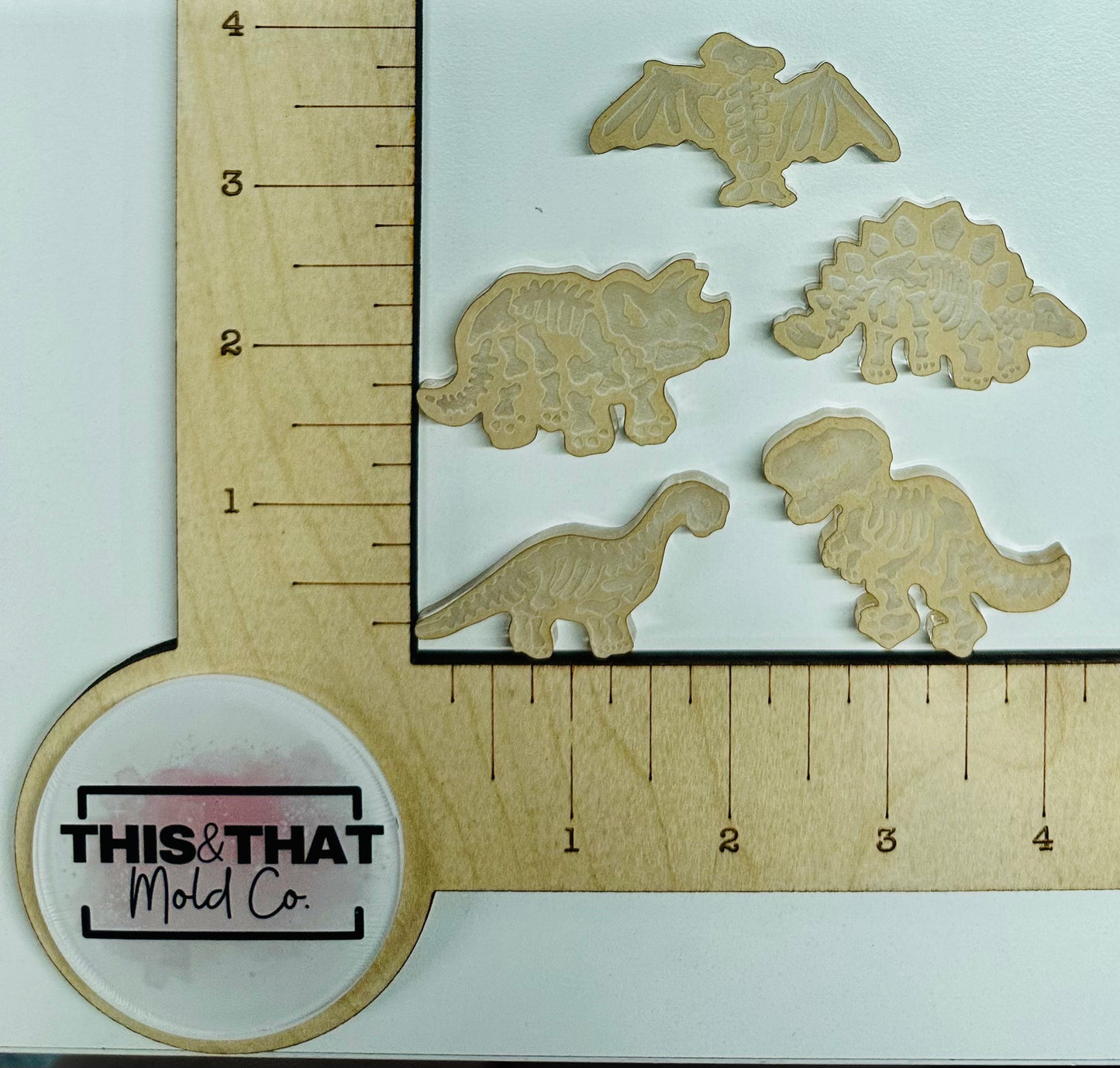 Silicone Mold for Resin | Skeleton Dinos