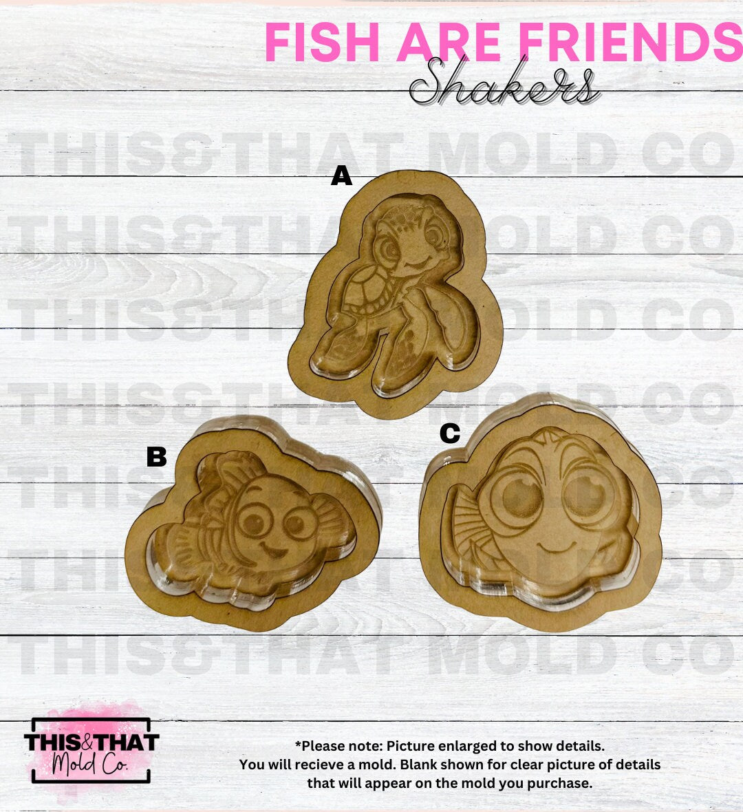 Silicone Mold For Resin | Fish are Friends Shakers