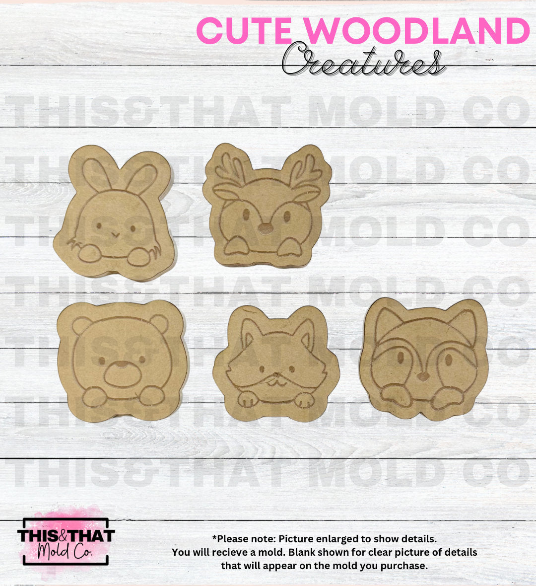 Silicone Mold For Resin | Cute Woodland Creatures