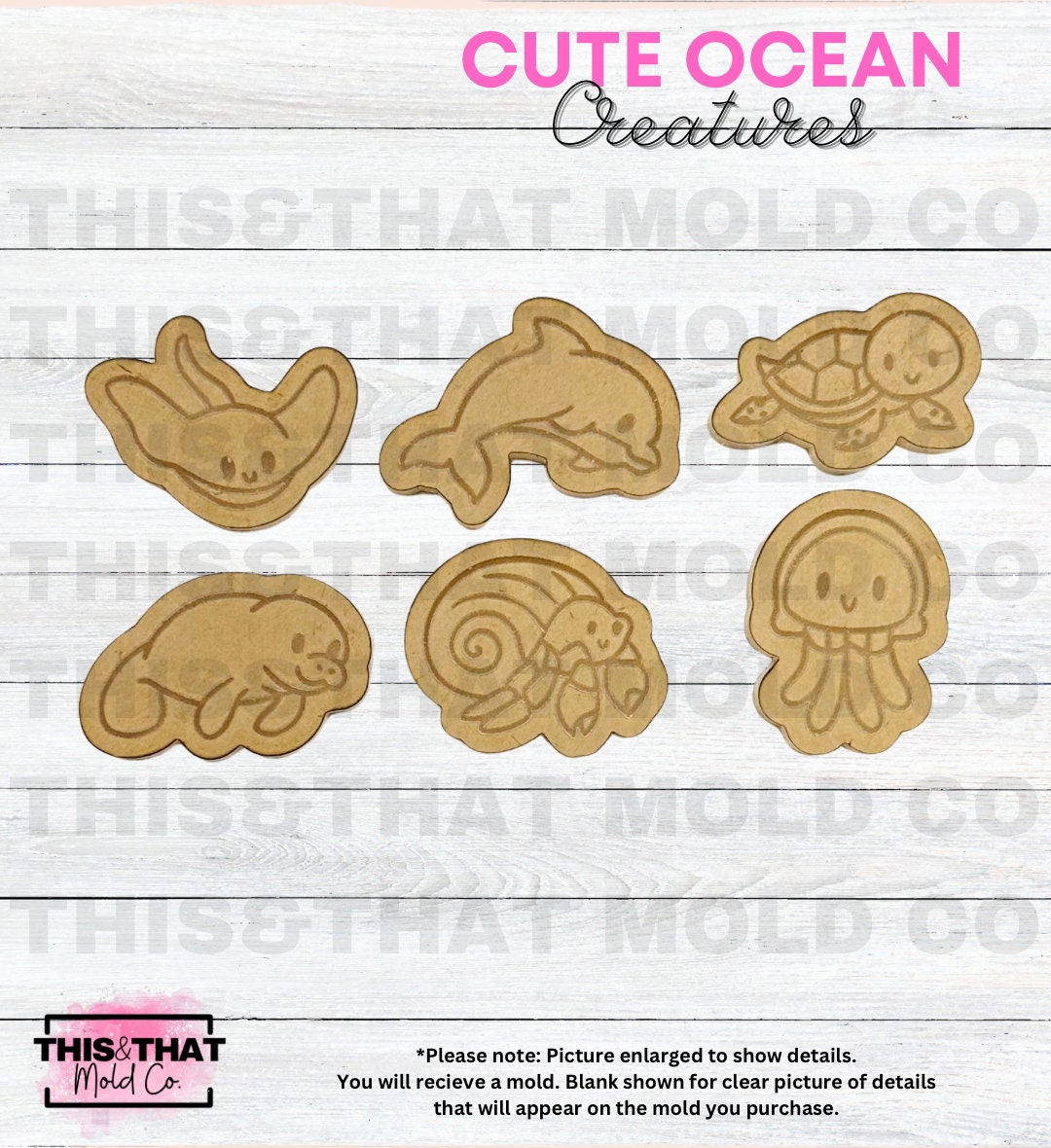 Silicone Mold For Resin | Cute Ocean Creatures