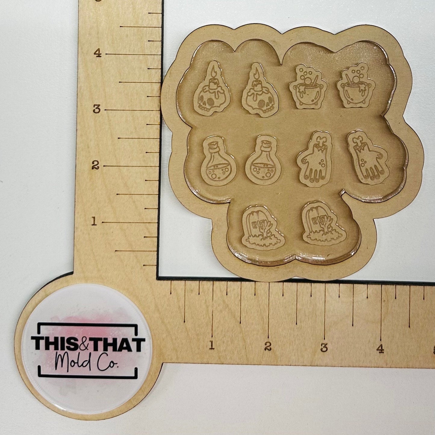 Silicone Mold For Resin | Creepy Halloween Studs/ Bits