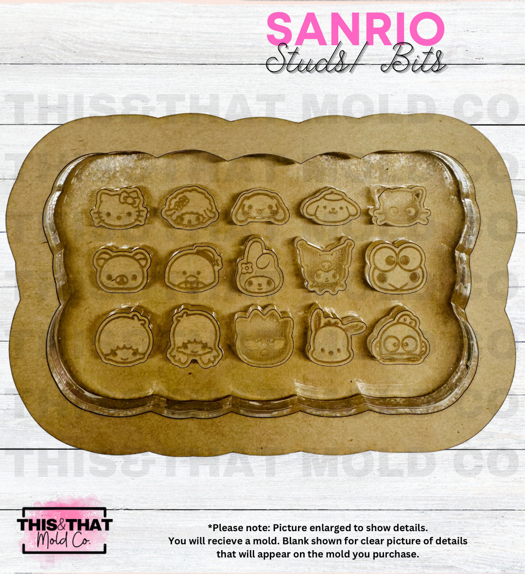 Silicone Mold For Resin | San Friends Stud/ Bits Palette