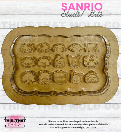 Silicone Mold For Resin | San Friends Stud/ Bits Palette