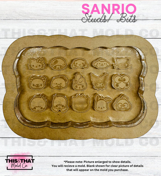 Silicone Mold For Resin | San Friends Stud/ Bits Palette