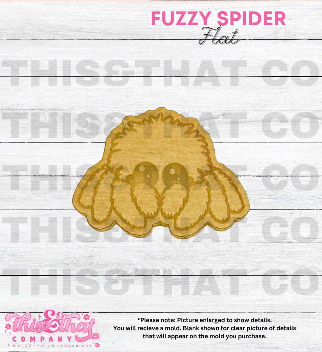 Silicone Mold | Cute Fuzzy Spider