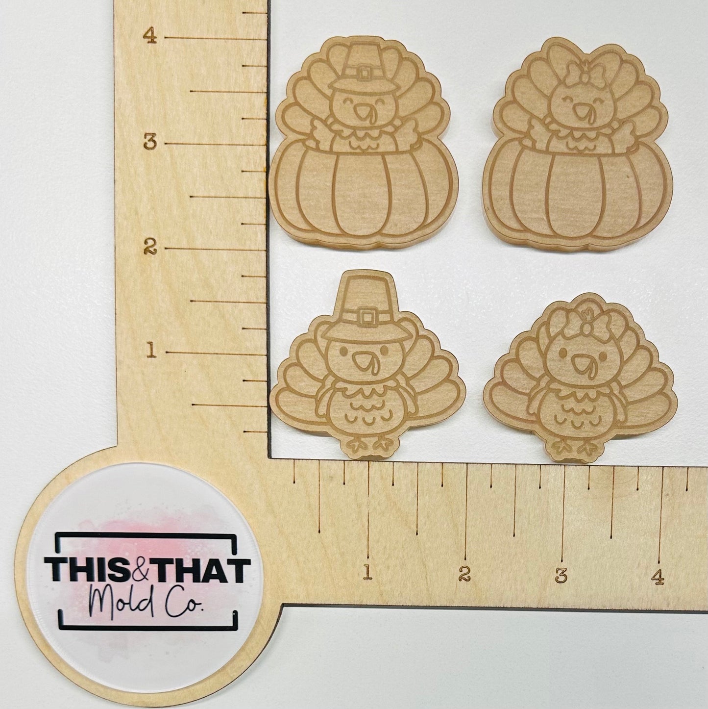 Silicone Mold | Fall Turkeys and Pumpkins