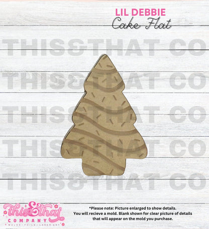 Silicone Mold for Resin | Christmas Tree Cake Flat Mold