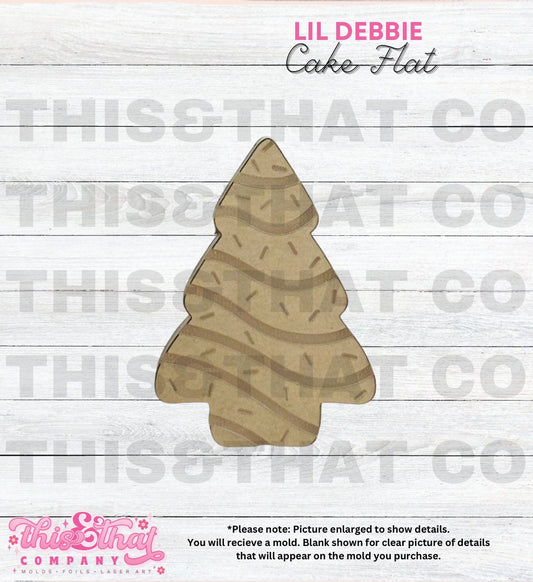 Silicone Mold for Resin | Christmas Tree Cake Flat Mold