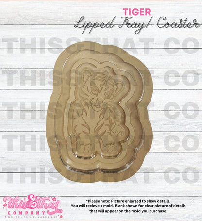 Silicone Mold for Resin | Tiger Lipped Coaster/ Tray