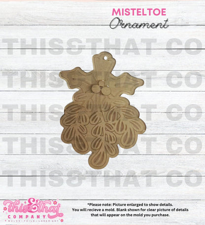 Silicone Mold for Resin | Mistletoe Ornament