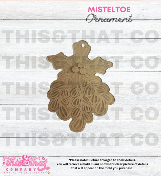 Silicone Mold for Resin | Mistletoe Ornament