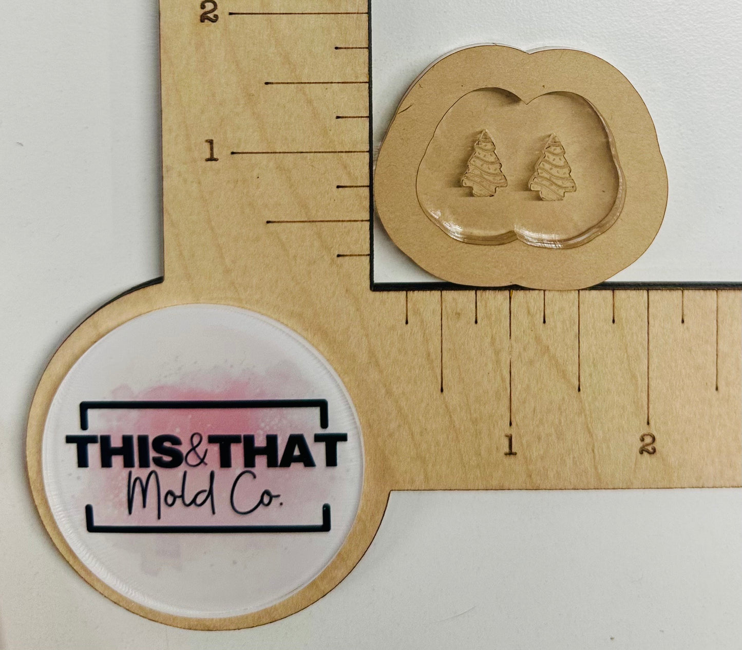 Silicone Mold for Resin | Christmas Tree Cake Stud Mold