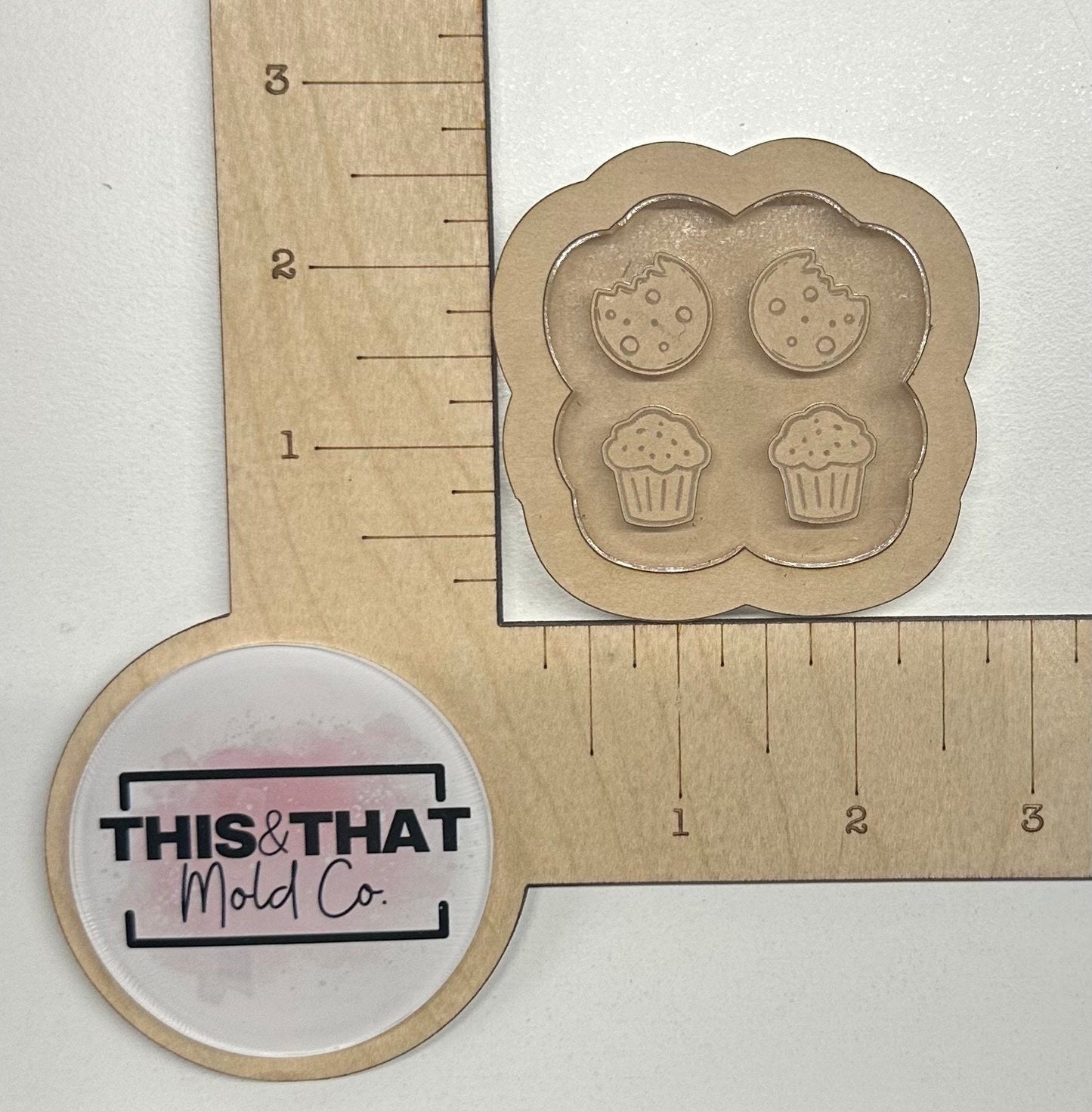 Silicone Mold for Resin | Cookie & Muffins Stud/ Bits