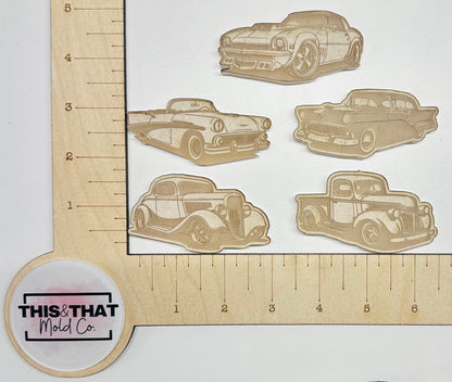 Silicone Mold for Resin | Classic Cars Flats
