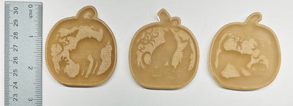 Silicone Mold For Resin | Pumpkin Cat Scene