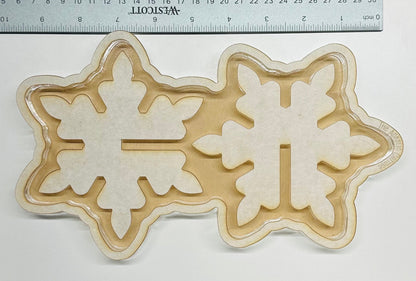 Silicone Mold | Interlocking Standing Snowflake Mold
