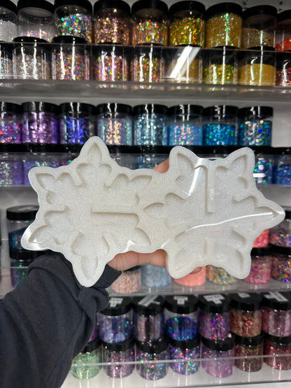 Silicone Mold | Interlocking Standing Snowflake Mold