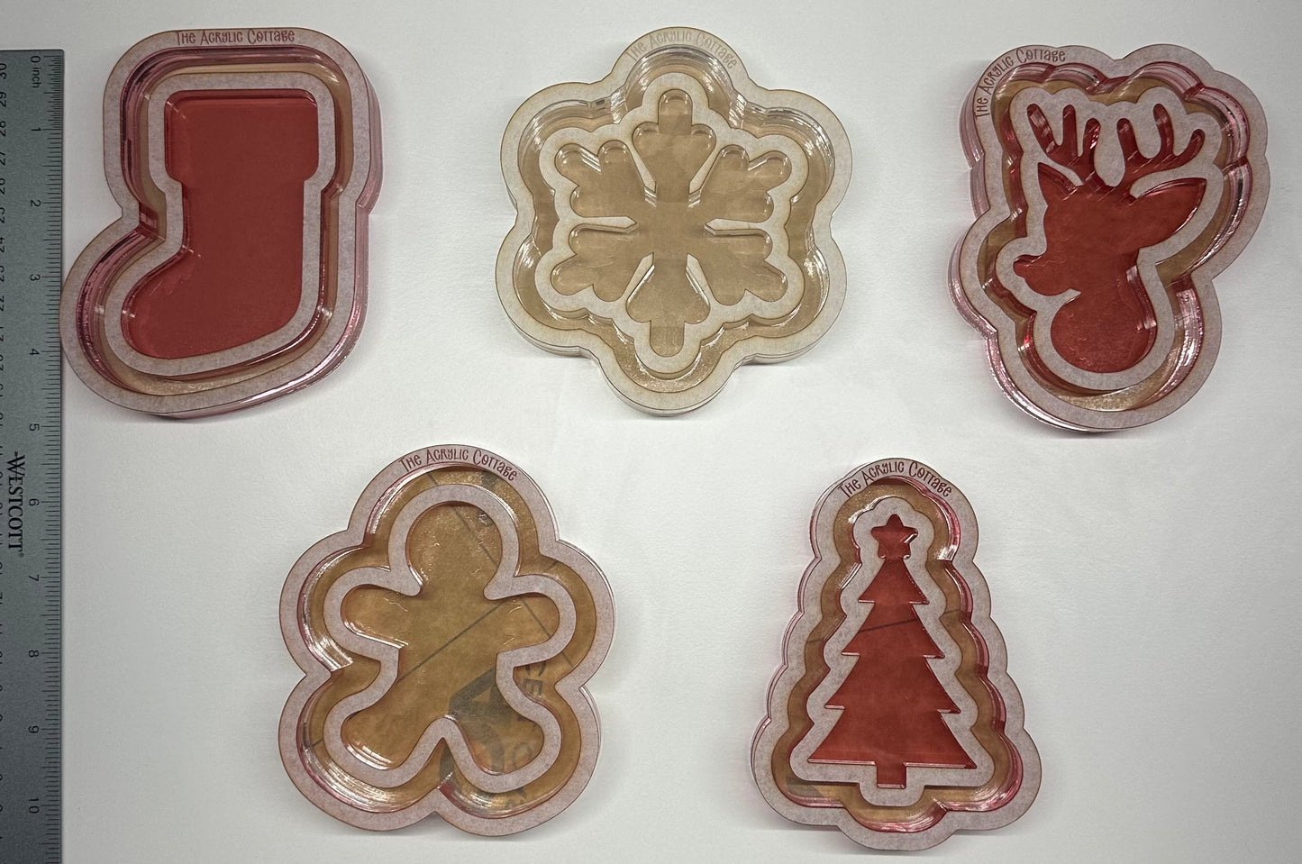 Silicone Mold | Holiday Trinket Trays/ Dishes