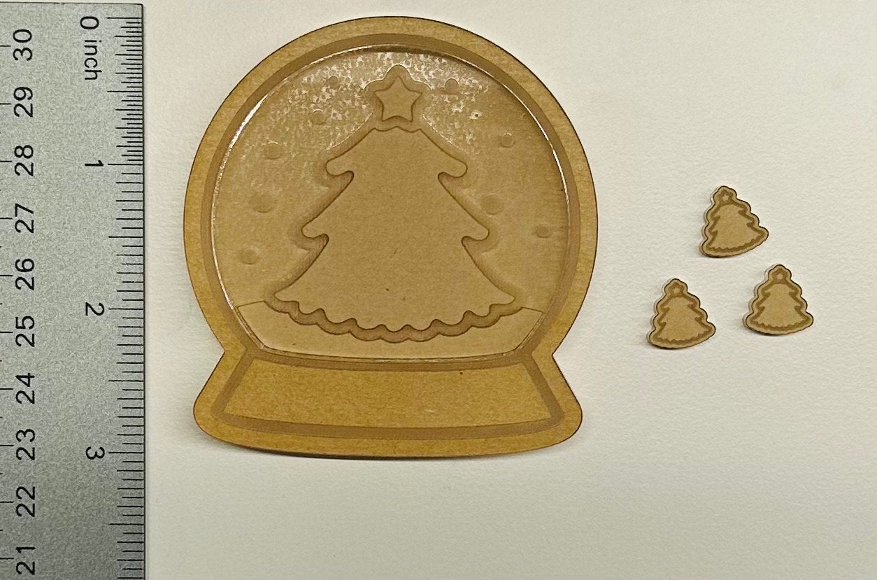 Silicone Mold For Resin | Tree Snow Globe Shaker