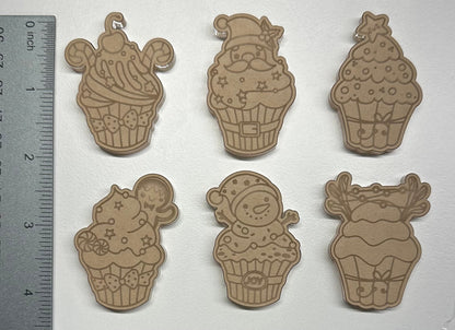 Silicone Mold | Christmas Cupcakes