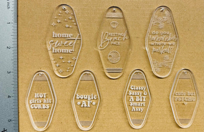 Silicone Mold For Resin | Vintage Motel Keychain with Hole