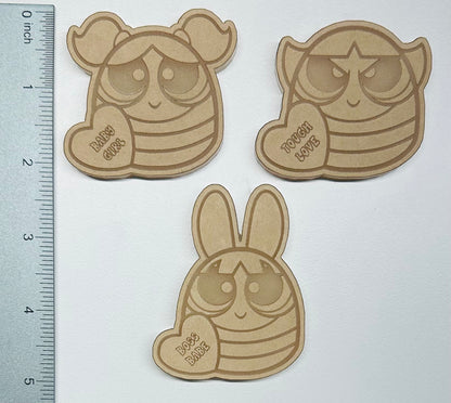 Silicone Mold For Resin | Power Girls Squishies