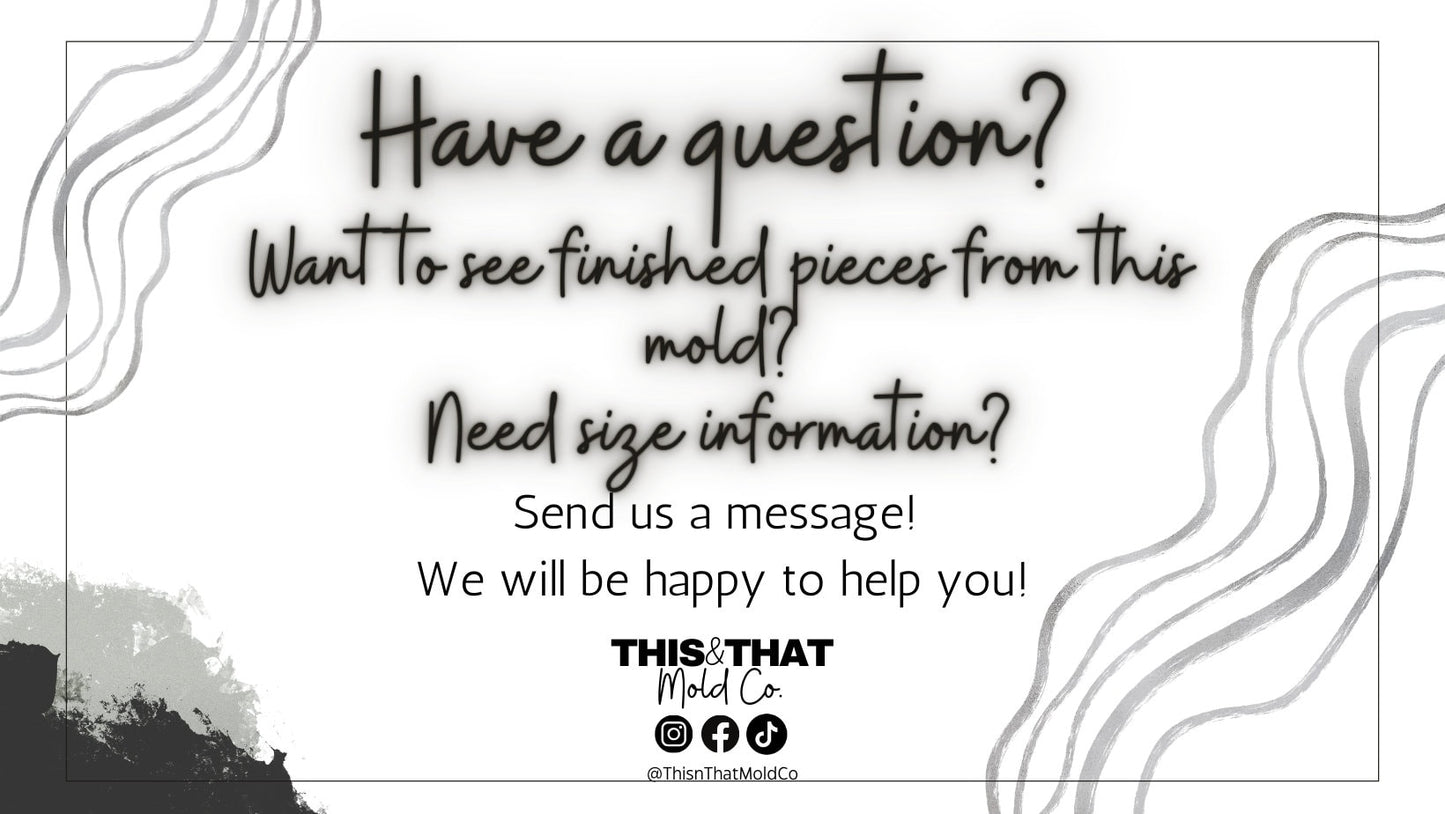 Silicone Mold For Resin | Heart Stud/ Bits