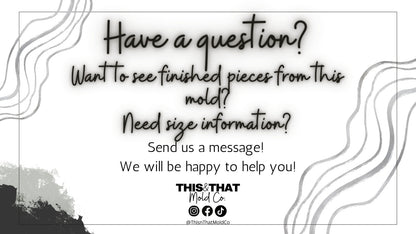 Silicone Mold For Resin | Heart Stud/ Bits