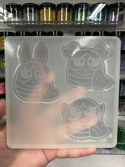 Silicone Mold For Resin | Power Girls Squishies