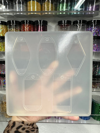 Silicone Mold | Vintage Motel Keychain with Hole