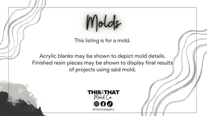 Silicone Mold For Resin | Heart Stud/ Bits