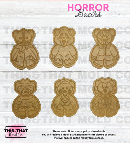 Silicone Mold For Resin | Horror Movie Bears