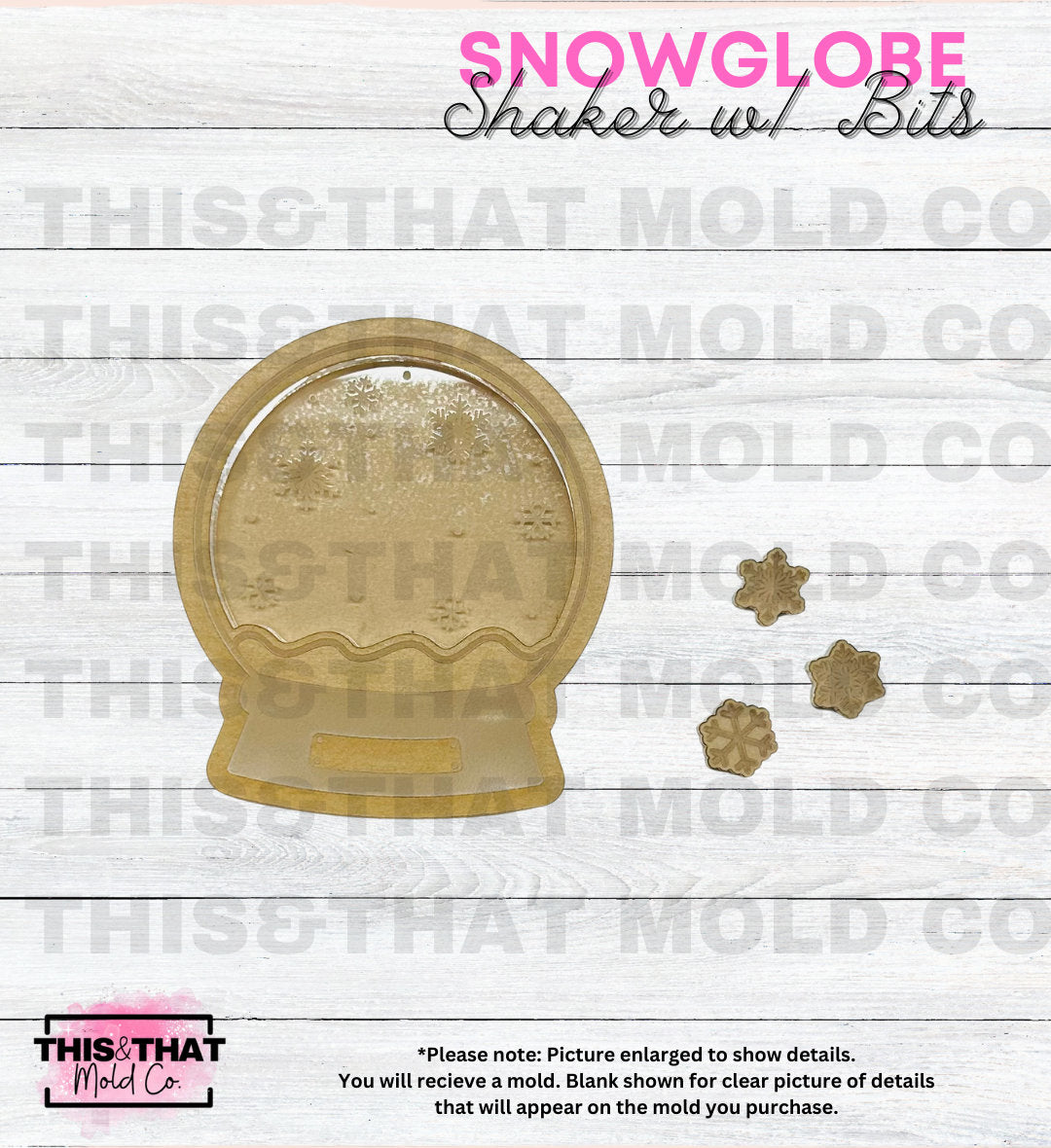 Silicone Mold For Resin | Snow Globe Shaker Keychain