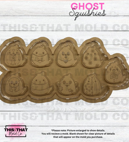 Silicone Mold For Resin | Ghost Squish Palette