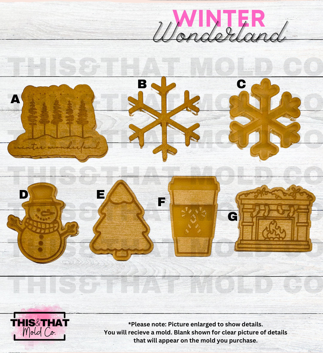 Silicone Mold For Resin | Winter Wonderland