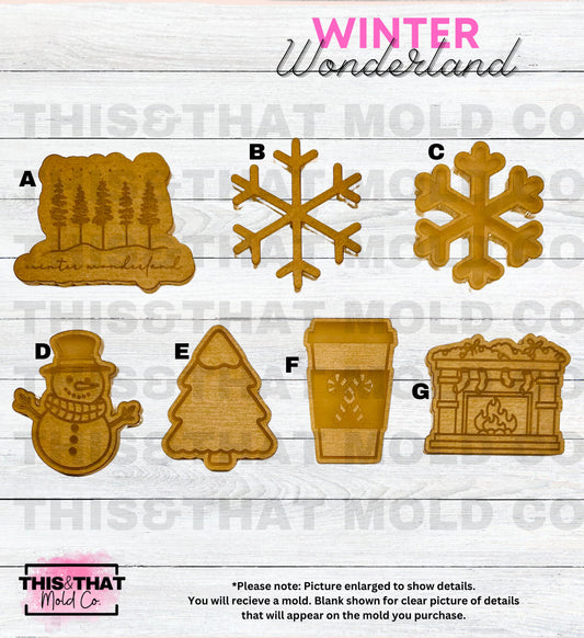 Silicone Mold For Resin | Winter Wonderland