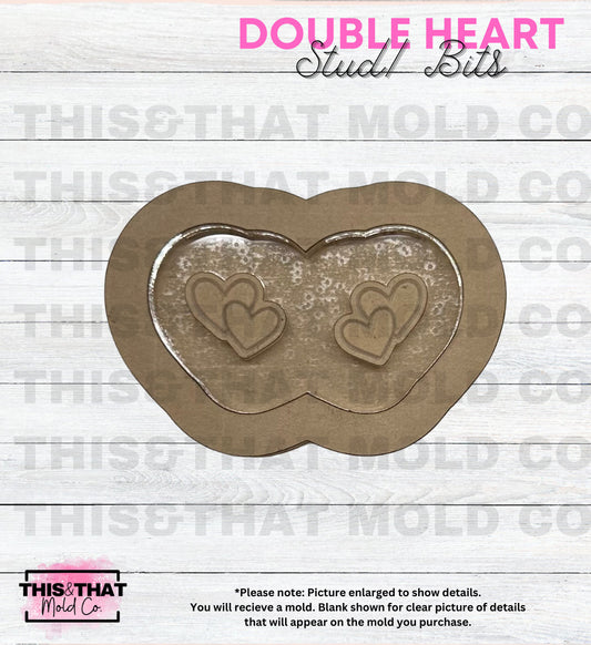 Silicone Mold For Resin | Heart Stud/ Bits